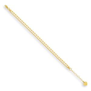 Textured Dual Chain Bracelet