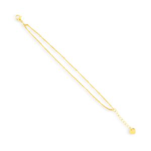 Double Layer Beaded Chain Bracelet