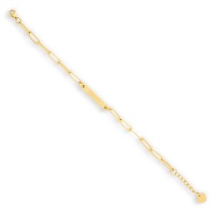 Custom/Personalized Paperclip Bar Bracelet