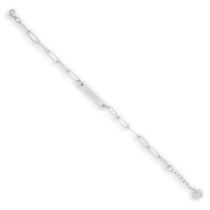 Custom/Personalized Paperclip Bar Bracelet