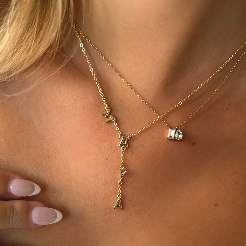 Custom/Personalized Name Drop Necklace